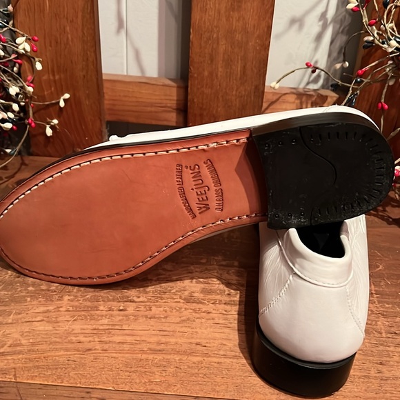 GH Bass Venetian bow WEEJUNS NWOT white loafers😻 - Picture 5 of 5